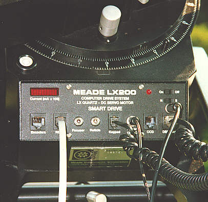 Close-Up View of the LX200 Smart Drive Interface Panel