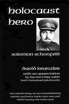 Holocaust Hero (Solomon Schonfeld) - Front Cover